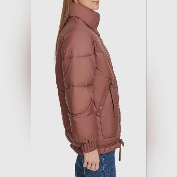 Andrew Marc Strehla Puffer Quilted Jacket color fig, size L - Picture 4 of 11